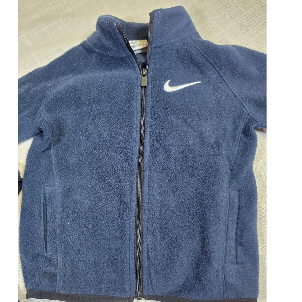 Nike Fleece Jacket and Garanimals Hoodie Boys Size 4T 4 Navy Charcoal Red Lot 2